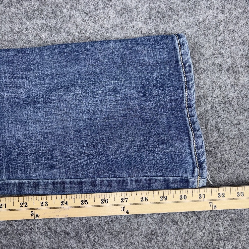 Wrangler Bootcut Jeans Women's‎ 7/8 Western Faded Flare 32x31 Medium Wash Blue - Picture 10 of 12